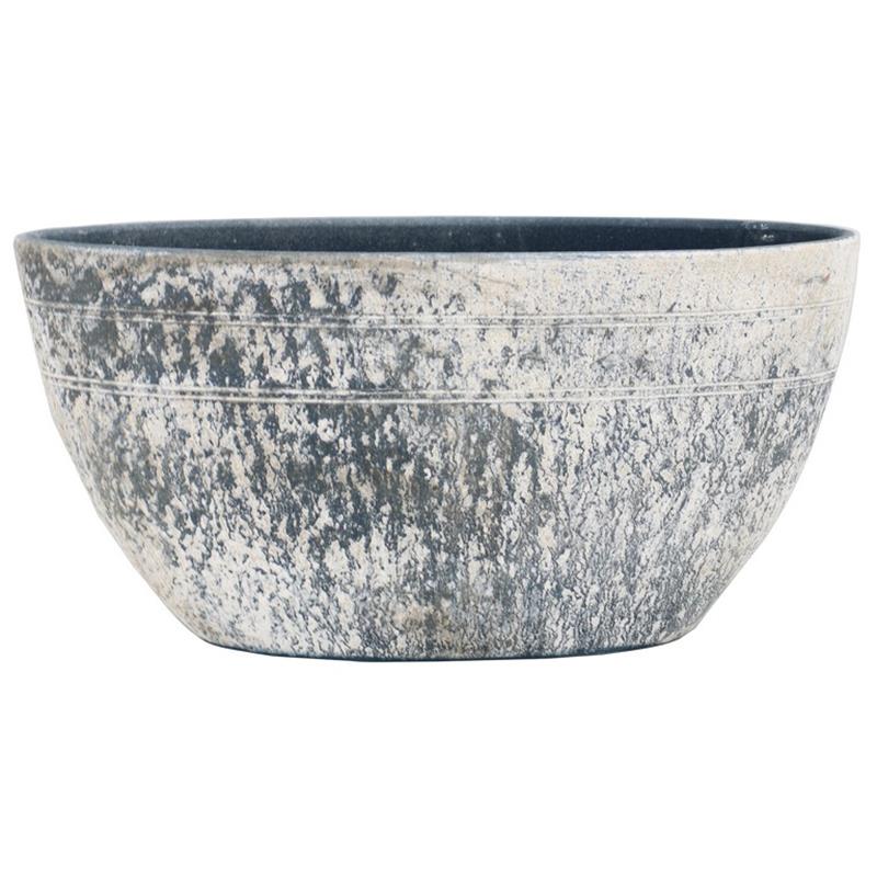 Pot Milou oval 49x20x25cm white