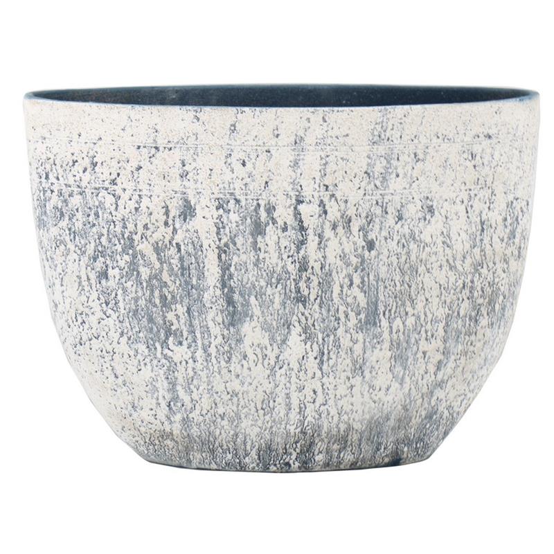 Pot Milou oval 50x20x36cm white