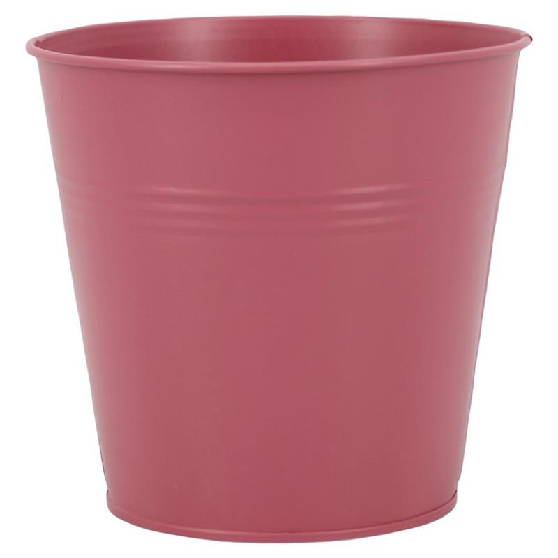 Pot Bordeaux zink d13 h12.5cm lichtroze mat es/12