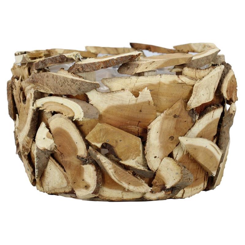 Planter Nature d26 h16cm wood