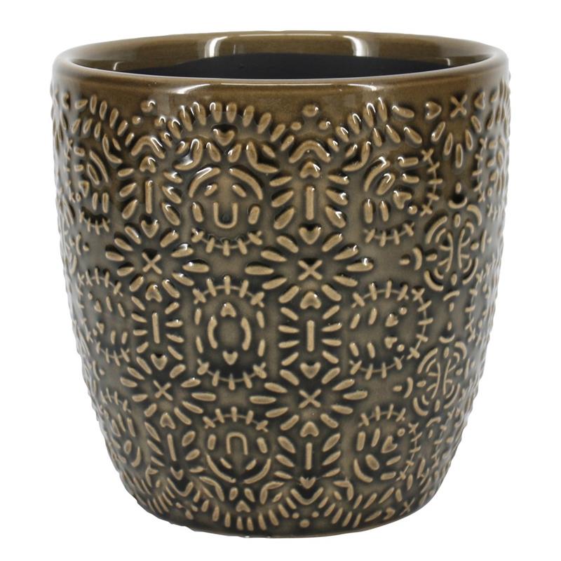 Pot Napels d11 h10cm brun es/9