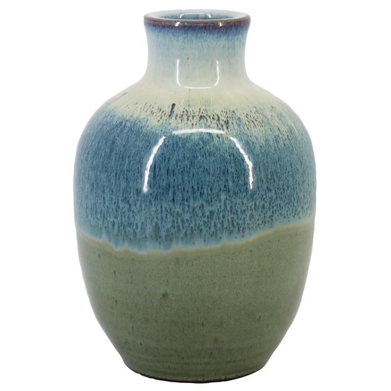 Sierfles Alice d7.5/18 h25cm blauw