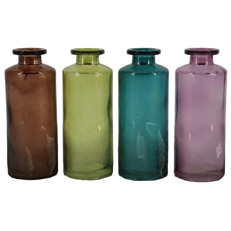 Fles Curacao d5.3 h13.2cm 4ass