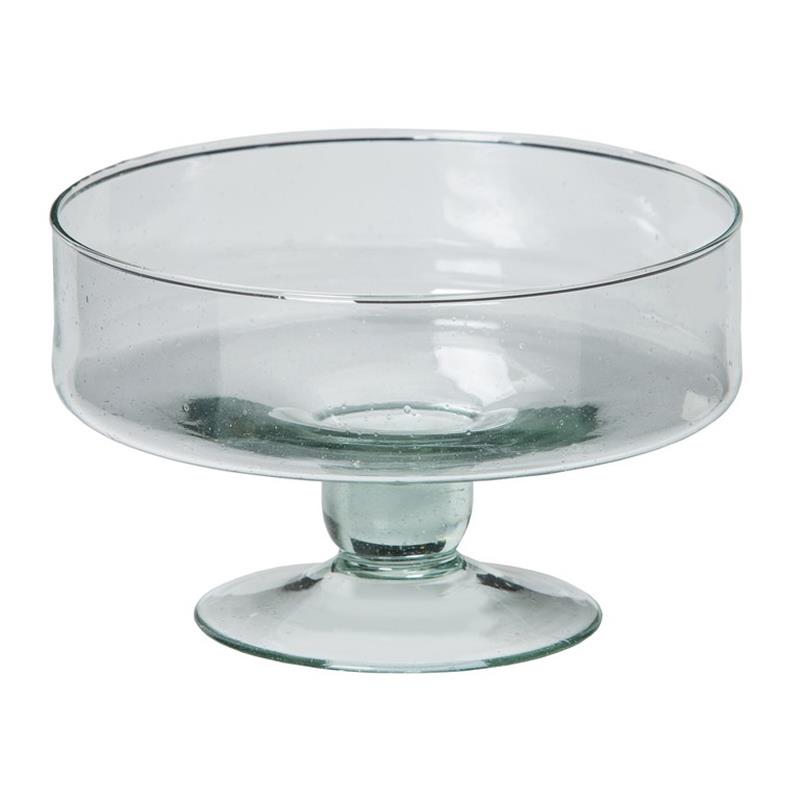 Schaal cilinder op voet d19 h12cm