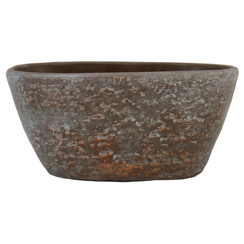 Pot Sintra ovaal 30x15x14cm bruin