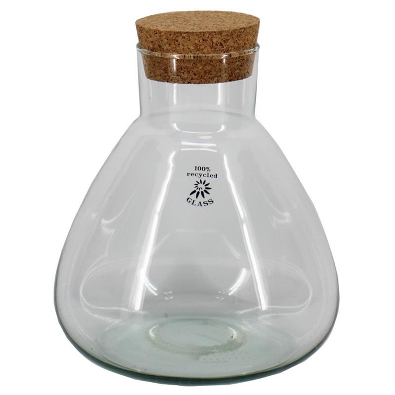 Glas Pyramide d9/22.5 h26.5cm m/kurk