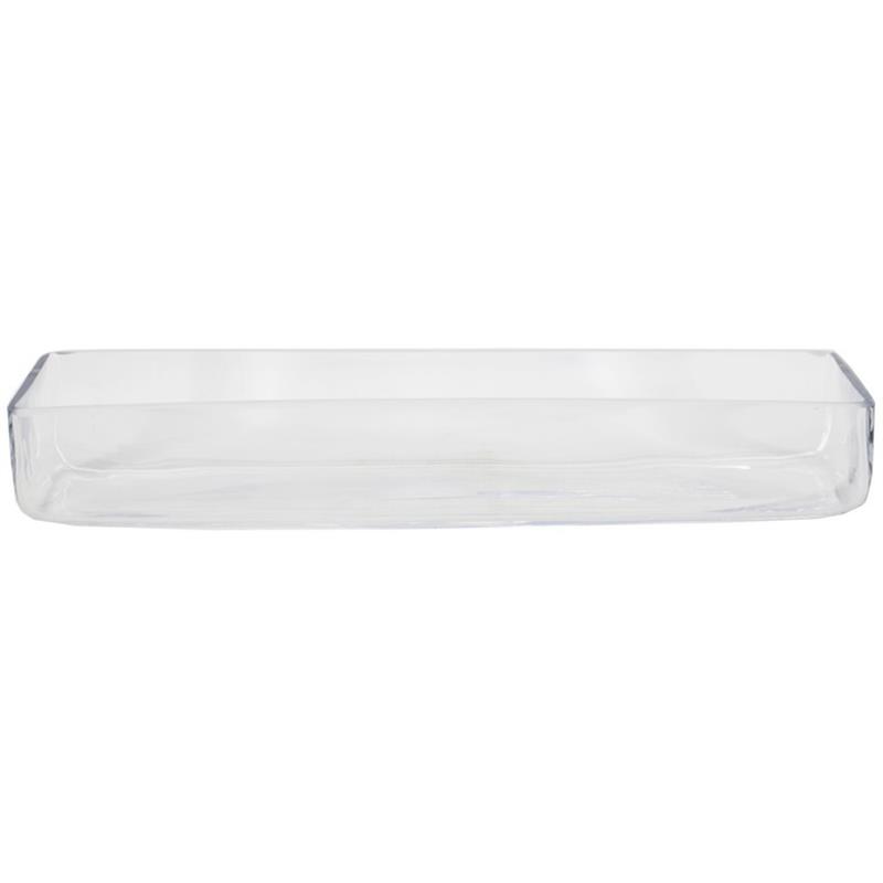 Glass square 40x12x6cm